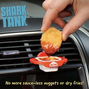 Saucemoto Condiments Dip Clip In-Car Sauce Holder